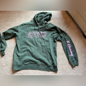 Green hoodie